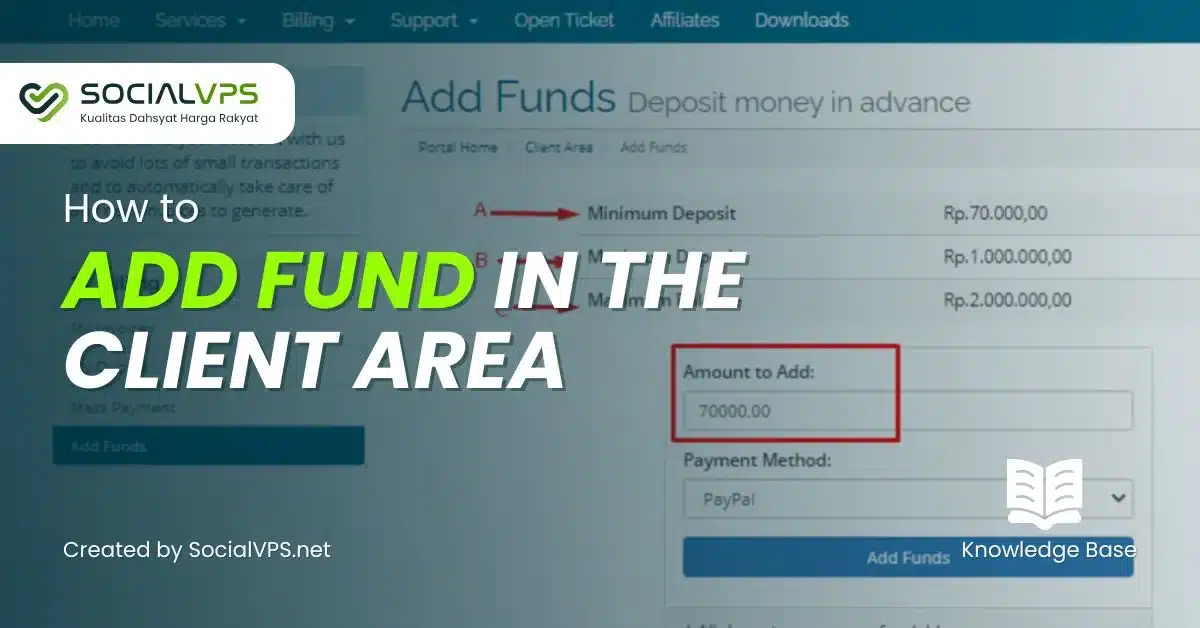 How to “Add Fund” in the Client Area
