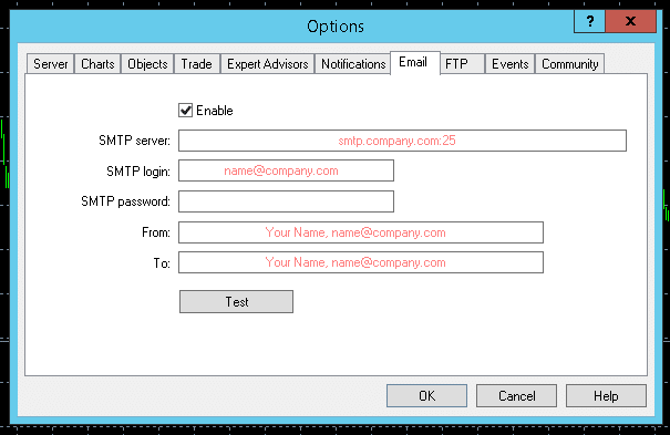 Passare alla scheda Email SMTP - SocialVPS Spostarsi sulla scheda Email SMTP e selezionare la casella per abilitare