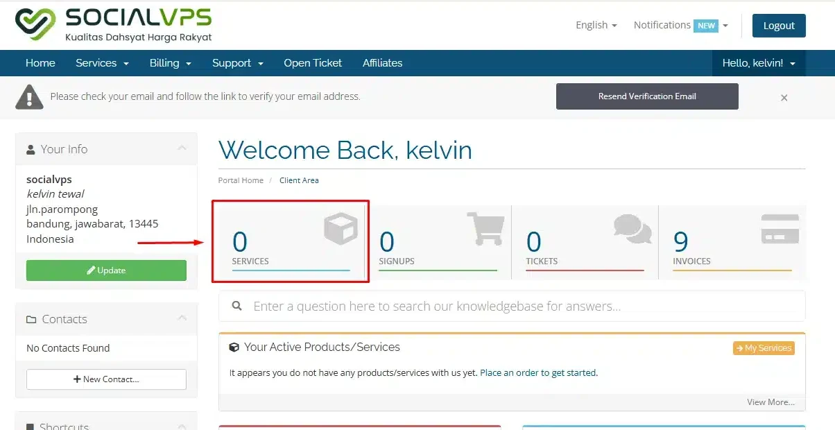 Accesso all'area clienti SocialVPS - SocialVPS Accesso all'area clienti SocialVPS